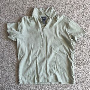 H&M Sage Green Shirt in Men Size Medium in Good Condition